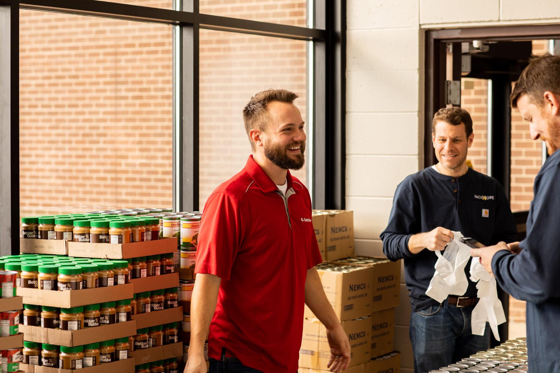PackHope Financial Services team volunteering event