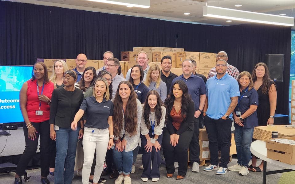 PackHope Healthcare team volunteering event